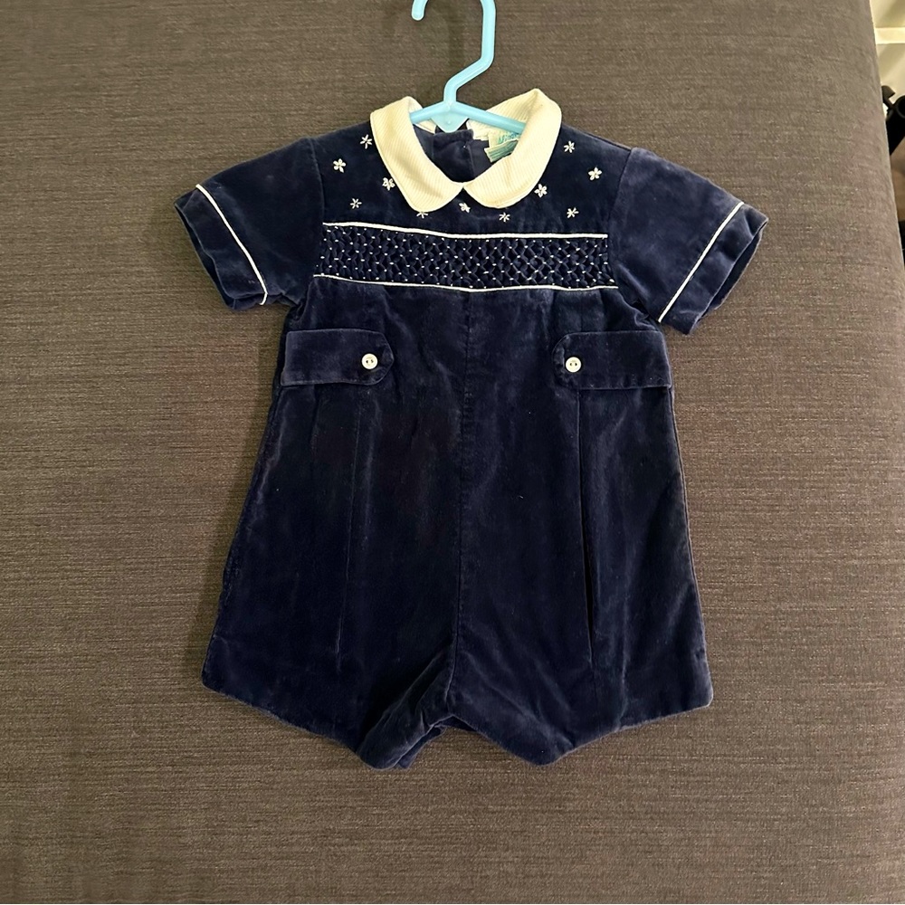 Boys shortall romper